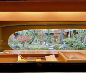 寿司カウンターからの景色が素晴らしい