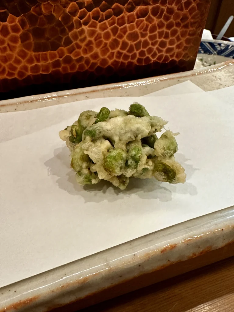 枝豆をふんだんに使ったかき揚げ
