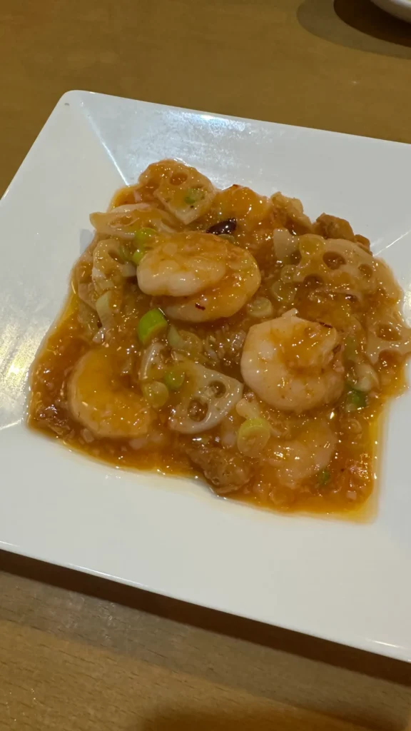 ぷりっとした海老のチリソース炒め