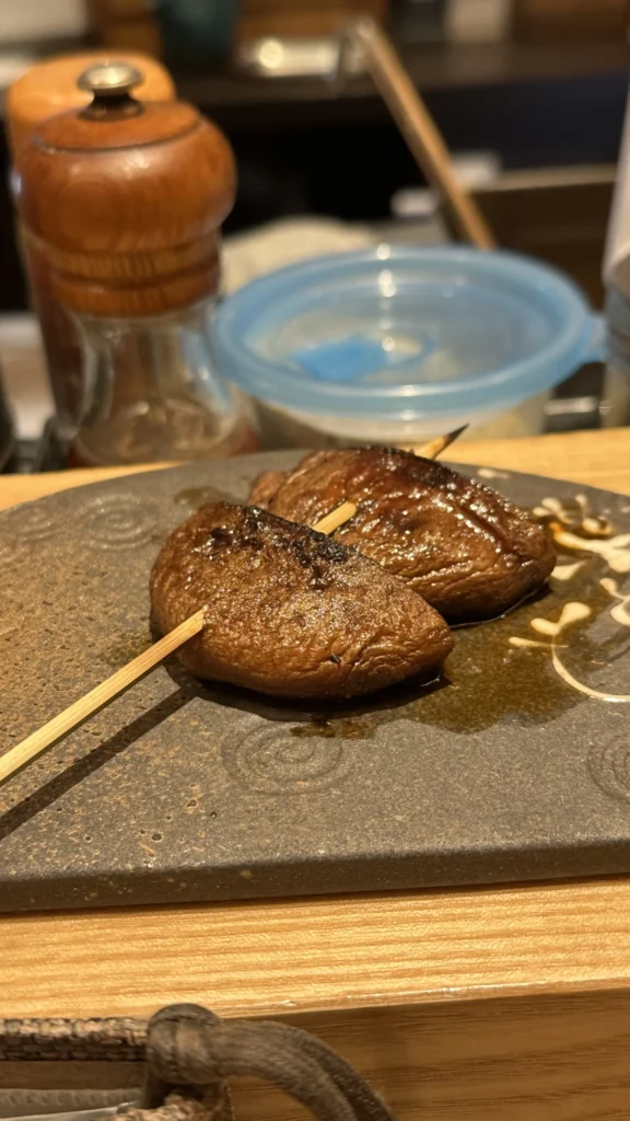 肉厚しいたけの炭火焼
