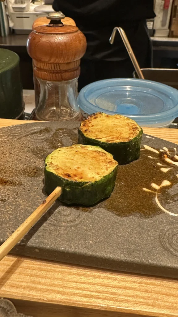 瑞々しいズッキーニ串
