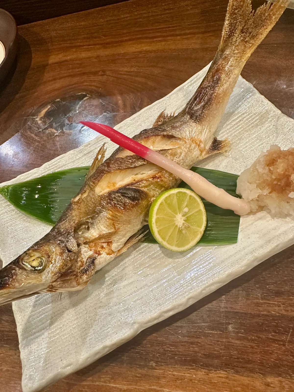 焼き上げた秋カマス