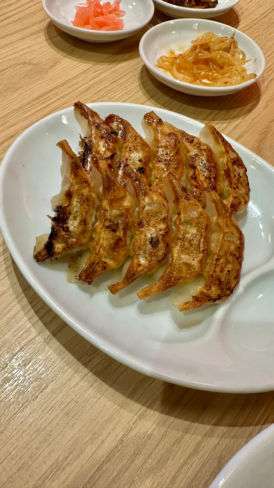 皿に盛り付けられた一口サイズの博多一口餃子