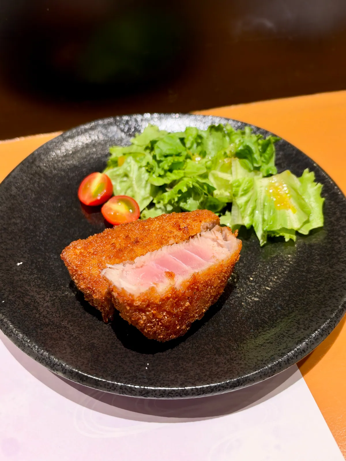 衣を付けて揚げたサワラフライ